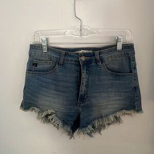 KanCan Distressed Blue Jean Shorts